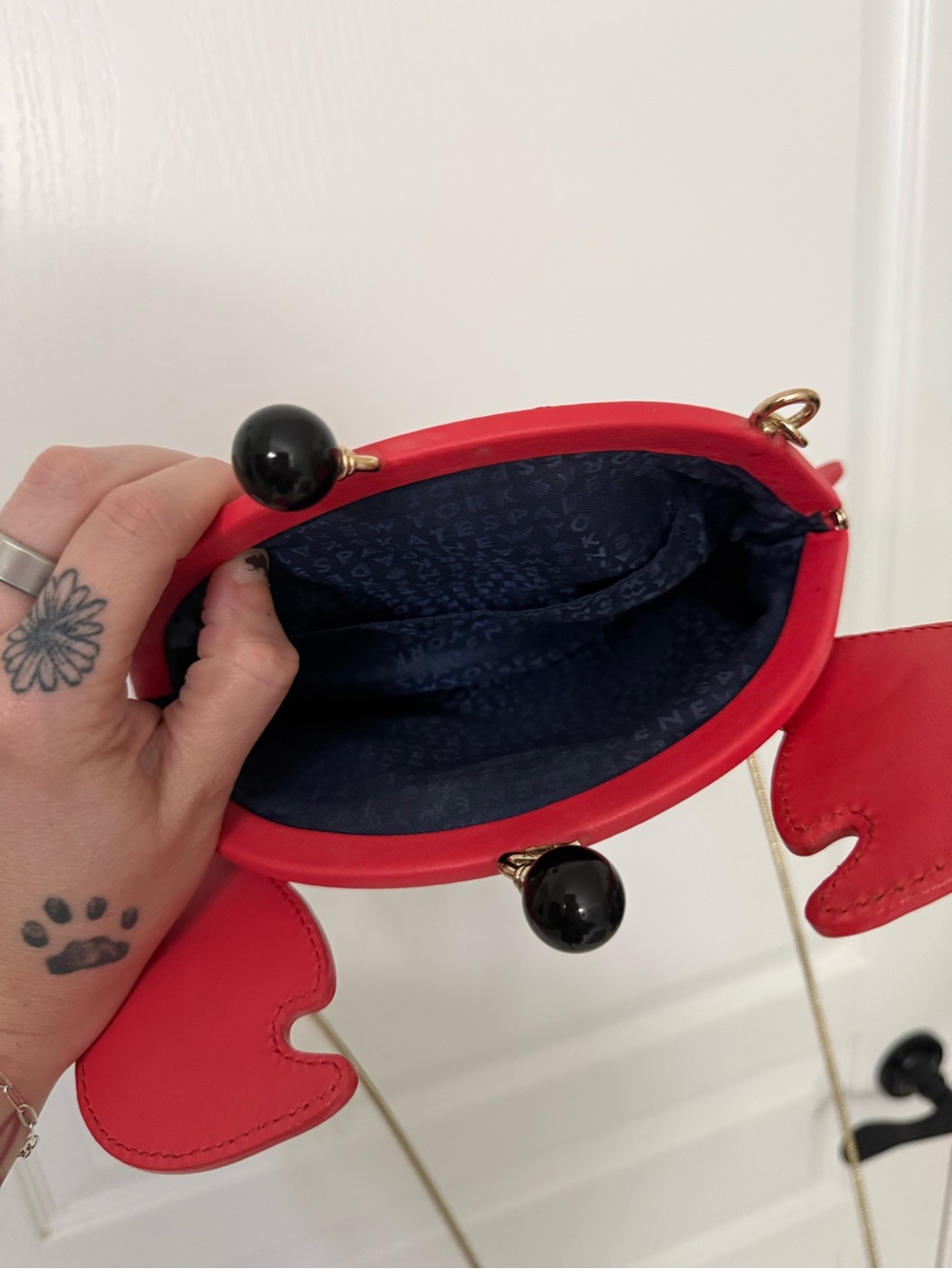 KATE SPADE Make a Splash Crab Crossbody Novelty Purse Handbag Red RARE - Picture 7 of 8